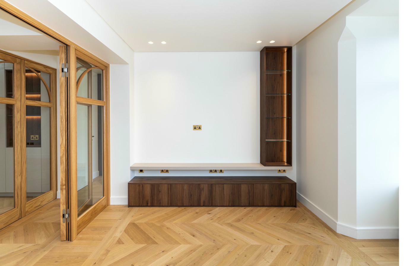 Airy living area with panoramic city views