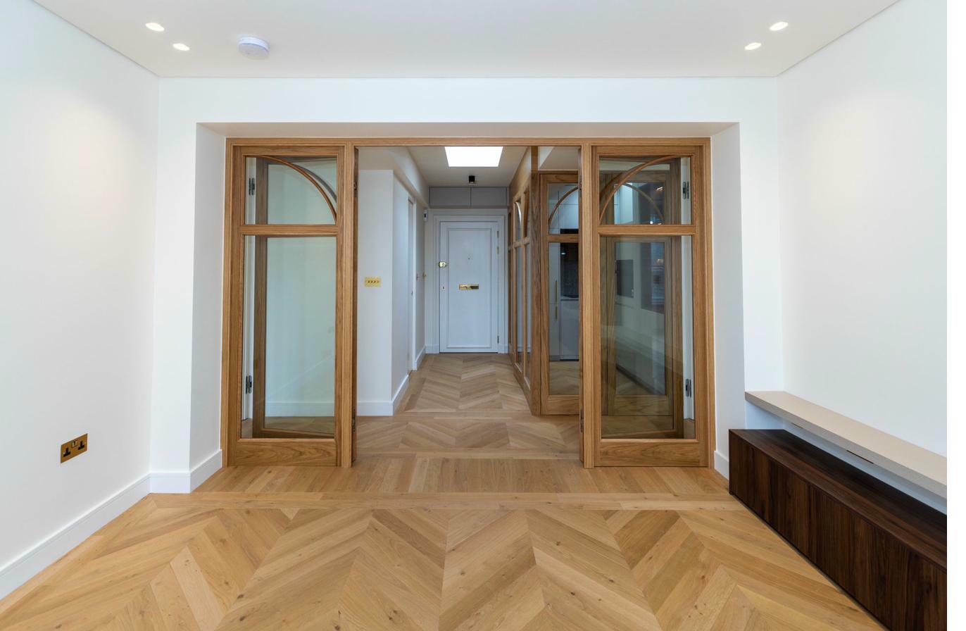 Open concept living with seamless design flow