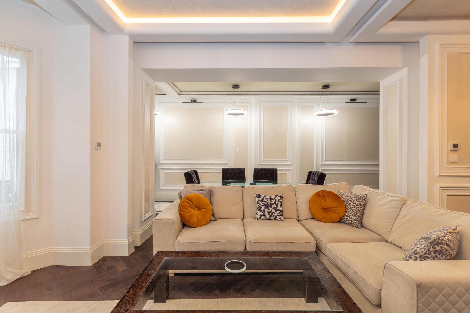 Contemporary living dining room